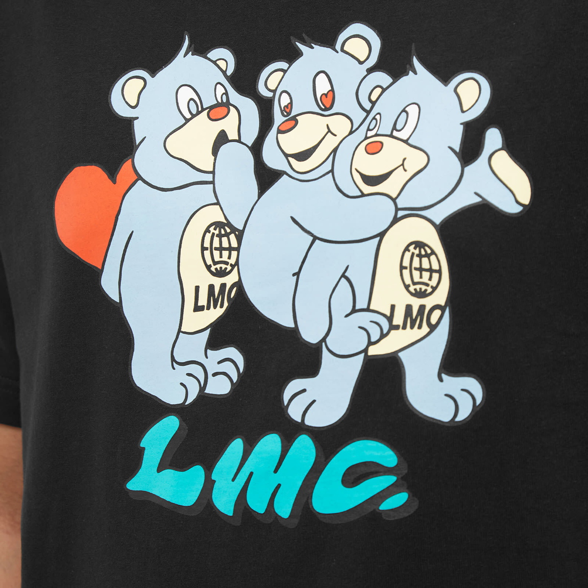 LMC Men's Triangle Bear T-Shirt in Black LMC