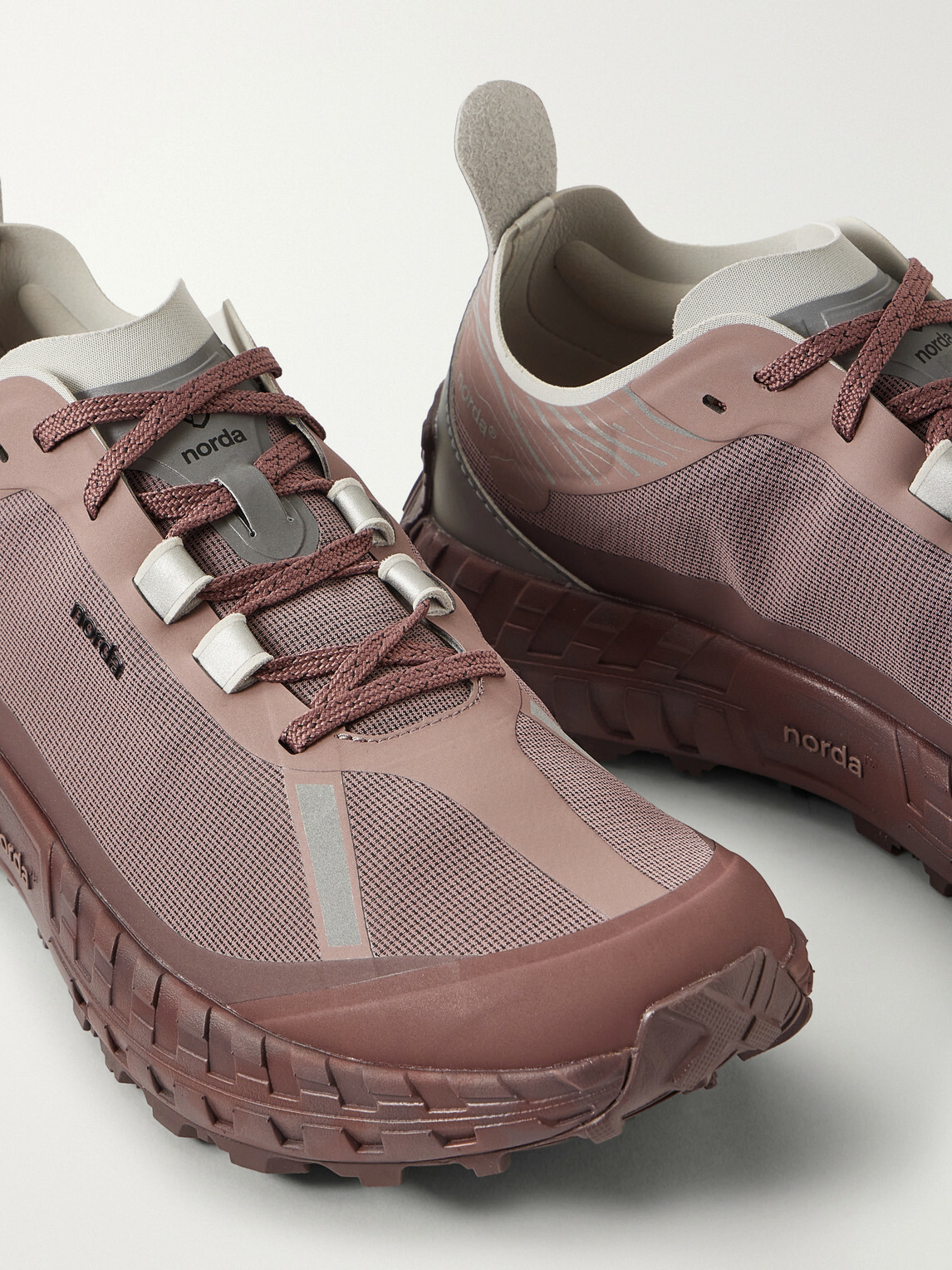 norda - 001A Rubber-Trimmed Dyneema® Running Sneakers - Pink