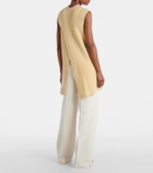 Jil Sander Oversized ribbed-knit wool vest