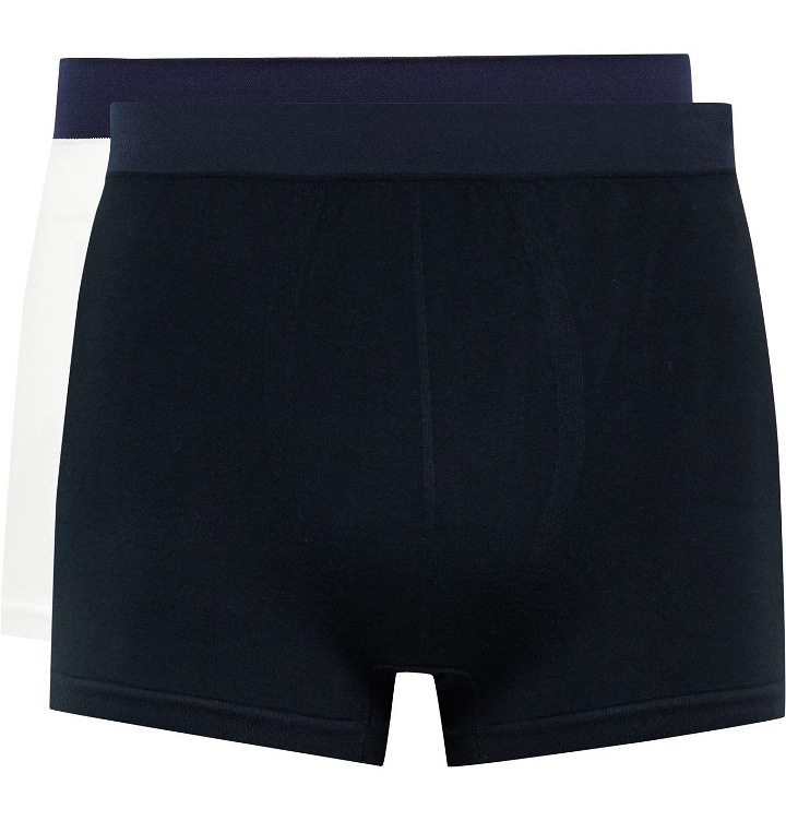 Photo: Hamilton and Hare - Two-Pack Stretch-Jersey Boxer Briefs - Multi