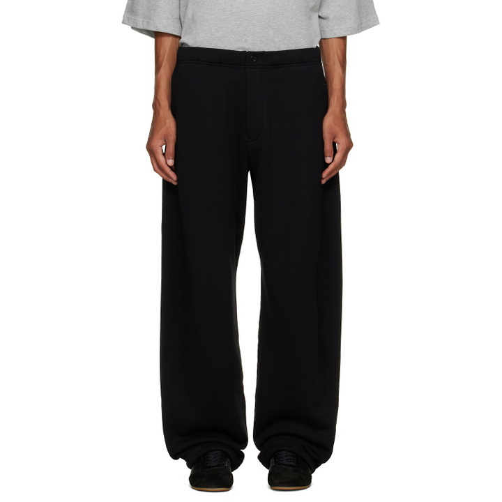 Photo: sacai Black Cotton Jersey Sweatpants
