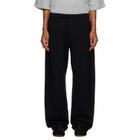sacai Black Cotton Jersey Sweatpants