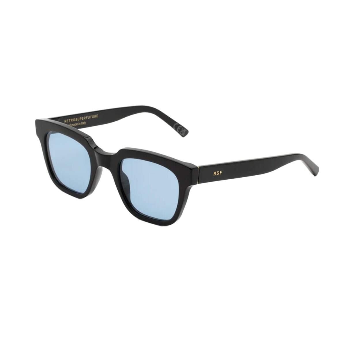 RETROSUPERFUTURE Giusto Azure Black Sunglasses