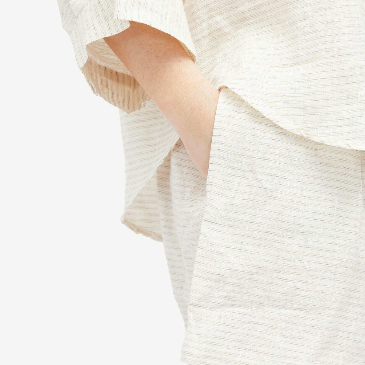 Deiji Studios Women's Linen Stripe 03 Set in Linen Story Stripe