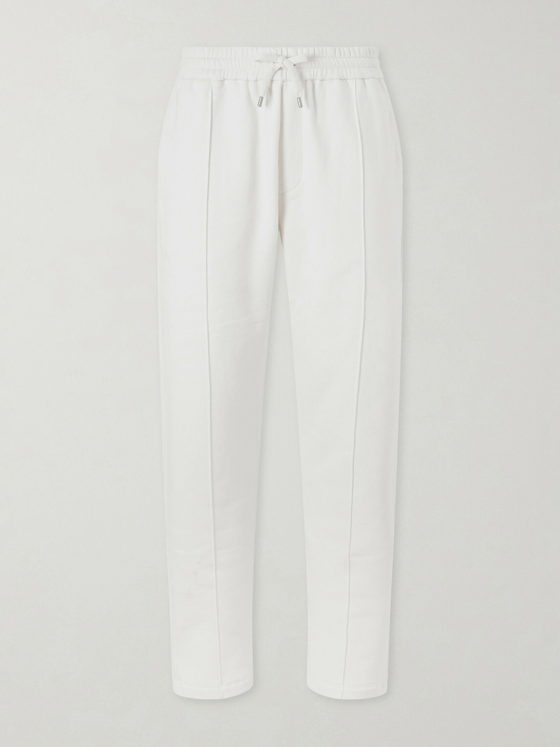 Ralph Lauren Purple label - Wimbledon Straight-Leg Embroidered Cotton and Cashmere-Blend Sweatpants - Neutrals