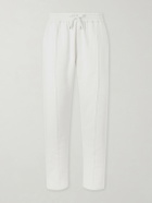 Ralph Lauren Purple label - Wimbledon Straight-Leg Embroidered Cotton and Cashmere-Blend Sweatpants - Neutrals