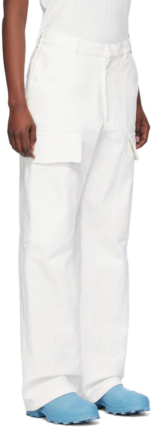 Sky High Farm Workwear White Alastair McKimm Edition Cargo Pants