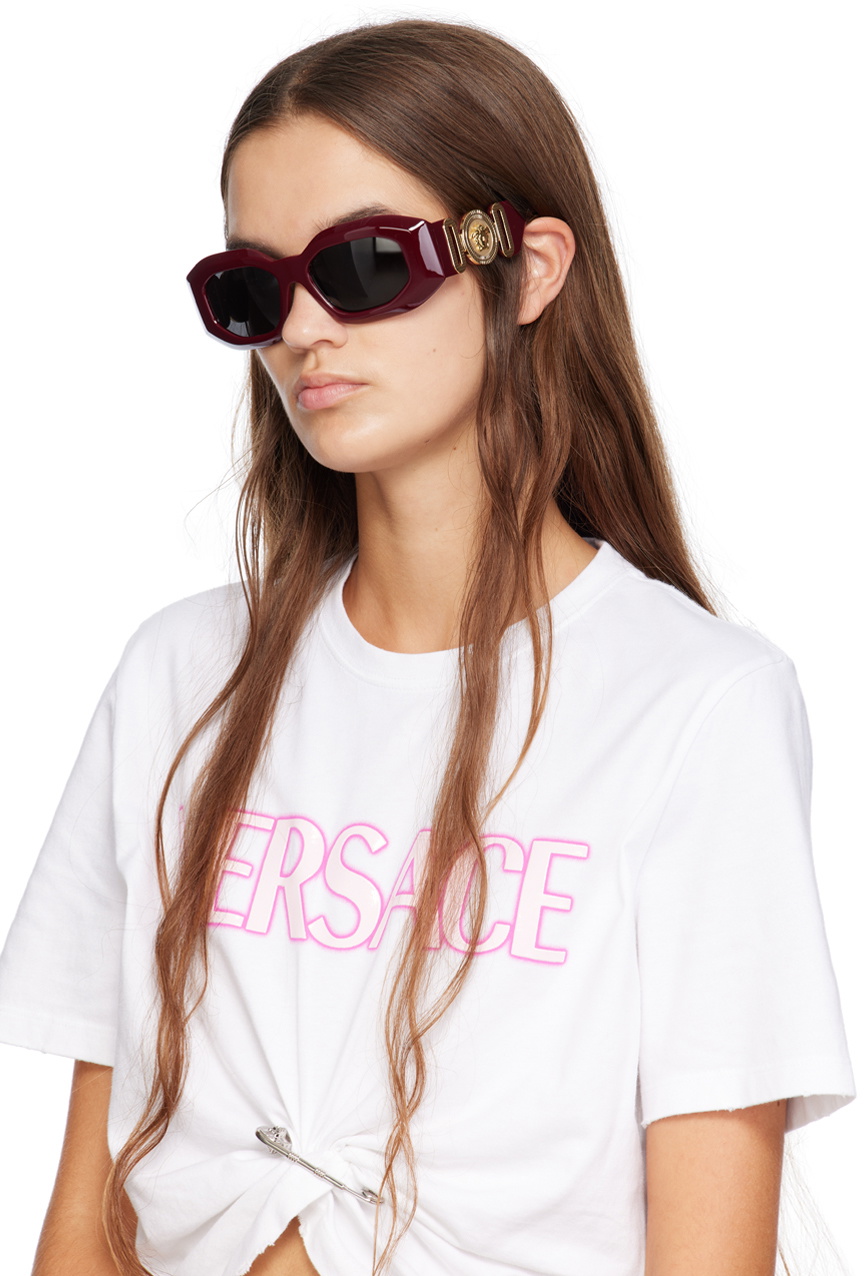 Versace Burgundy Medusa Sunglasses Versace display picture 1