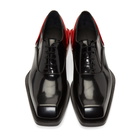 Alexander McQueen Black and Red Leather Derbys