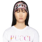 Emilio Pucci Multicolor Silk Printed Long Scarf Headband