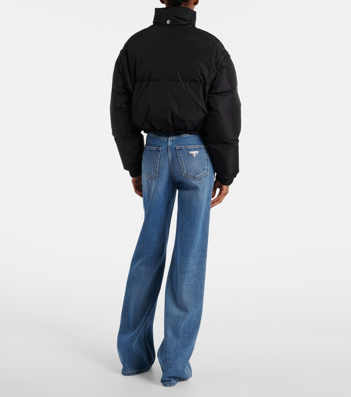 Prada Re-Nylon cropped down jacket