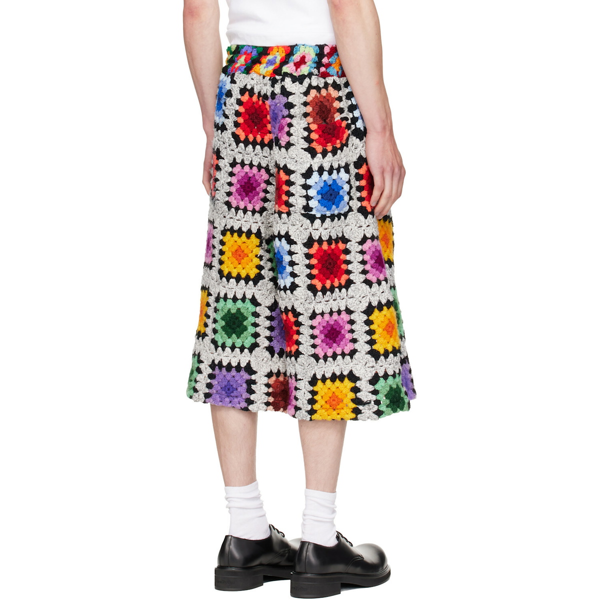 COÛT DE LA LIBERTÉ Multicolor Angel Crochet Basketball Shorts