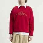 Drôle de Monsieur Men's Drole De Monsieur The Best Club Script Logo Sweatshirt in Red