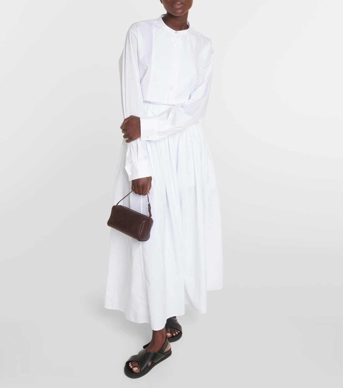 The Row 90s leather shoulder bag