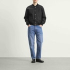 Jil Sander Men's Snap Closure Varsity Jacket in Black