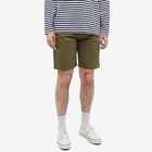 Universal Works Men's Twill Deck Short in Light Olive