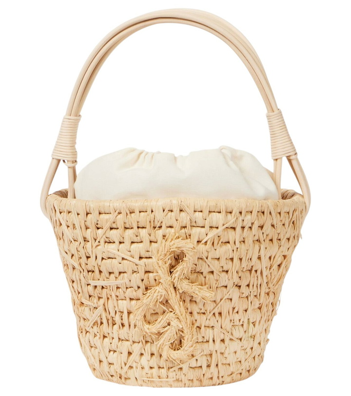 Photo: Ruslan Baginskiy Hay rattan-trimmed straw basket bag