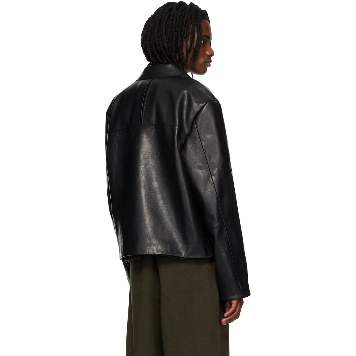 Entire Studios Black Corehide Leather Jacket