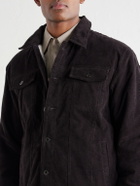 James Perse - Stretch-Cotton Corduroy Blouson Jacket - Brown