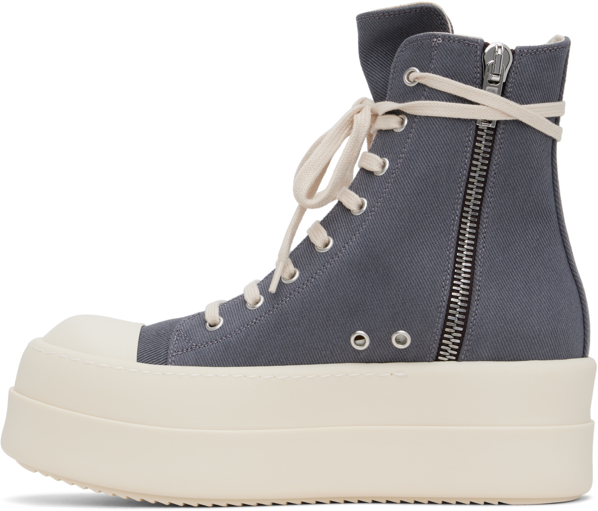 Rick Owens DRKSHDW Gray Porterville Double Bumper Sneakers