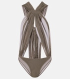 Rick Owens Miami cutout sheer tulle bodysuit