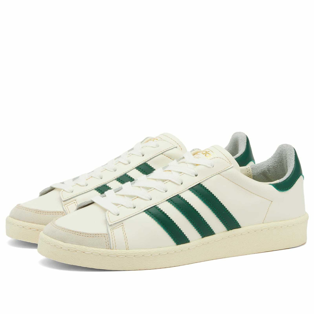 Adidas Men s Jabbar Low in Off White Dark Green Cream White adidas