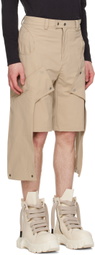 Uncertain Factor Beige Atomic Domination Shorts