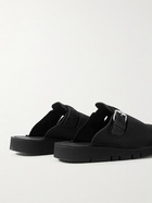 VINNY's - Pool Suede Mules - Black