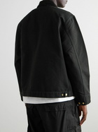 Carhartt WIP - Detroit Corduroy-Trimmed Organic Cotton-Canvas Jacket - Black