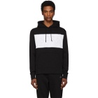 Boss Black and White Curved Logo Hoodie