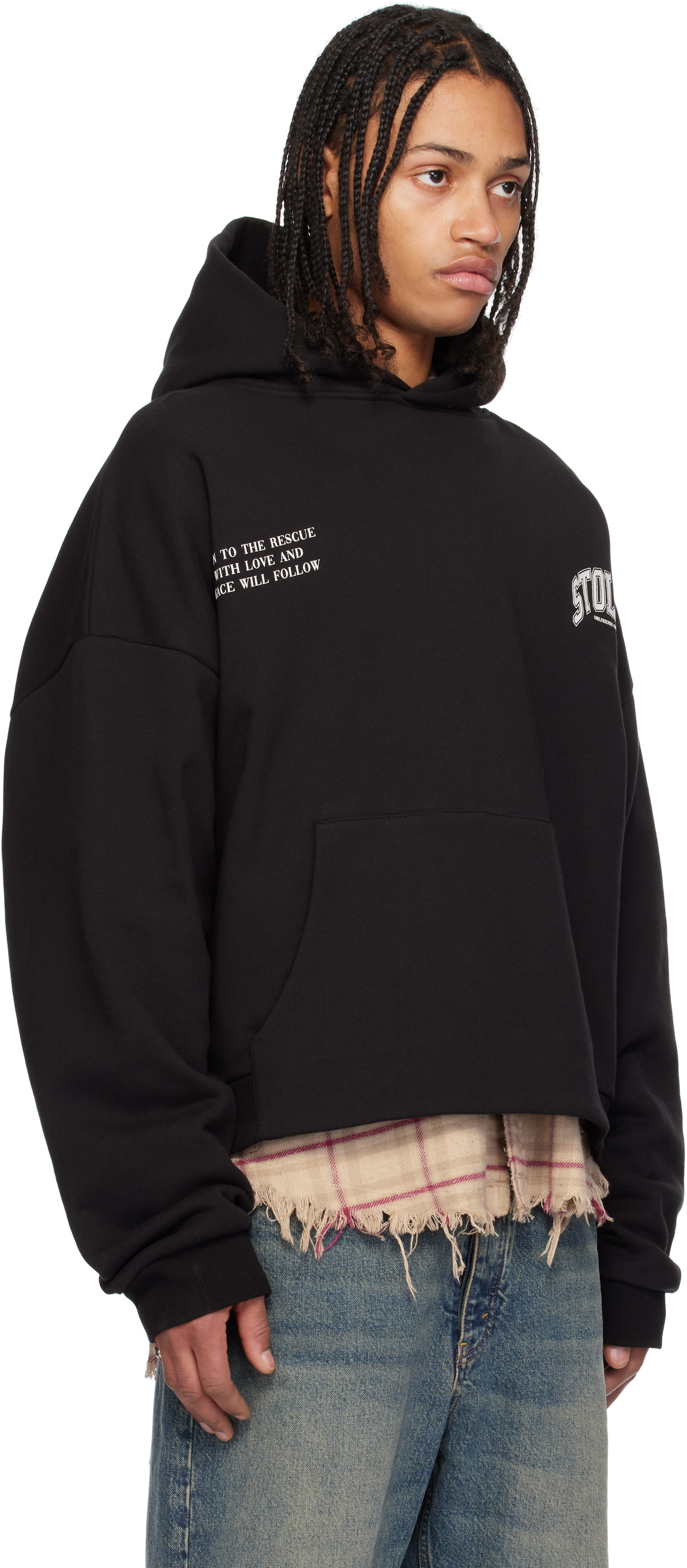 Stolen Girlfriends Club Black Teach Peace Hoodie