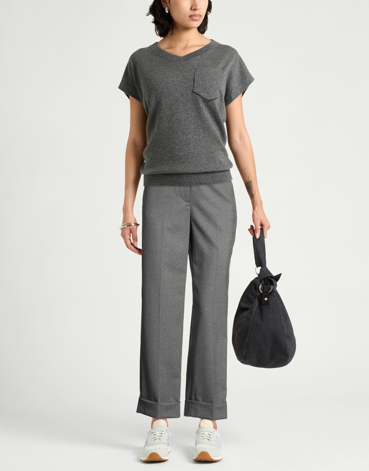Peserico Womens Pants in Grey