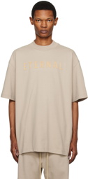 Fear of God Taupe Flocked T-Shirt