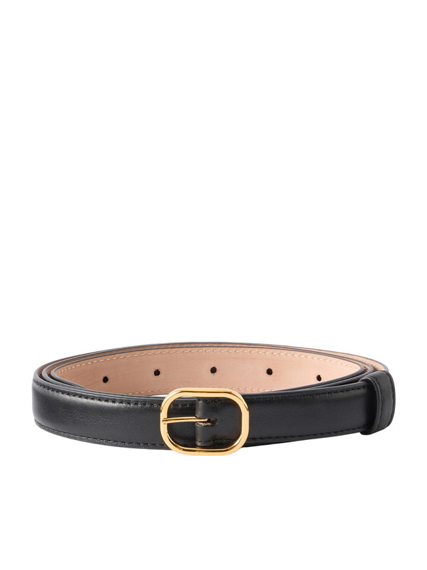 Photo: Husbands - 1.5cm Leather Belt - Black