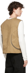Phlemuns SSENSE Exclusive Beige Multi Detachable Pocket Vest