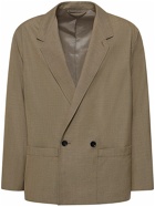 LEMAIRE - Double Breasted Wool Blend Jacket