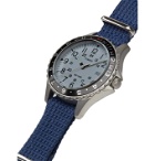 Timex - Archive Navi Ocean 38mm Stainless Steel and Nylon-Webbing Watch - Blue