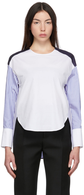Photo: Partow Blue & White Ellis Top