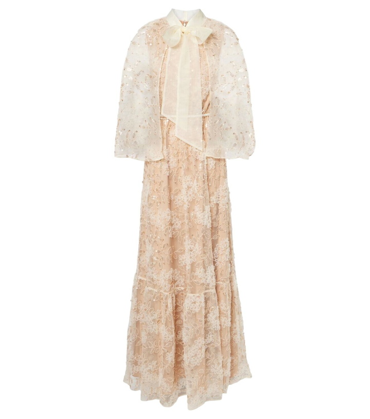 Photo: Self-Portrait Embroidered caped gown