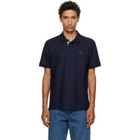 Burberry Navy Cotton Polo