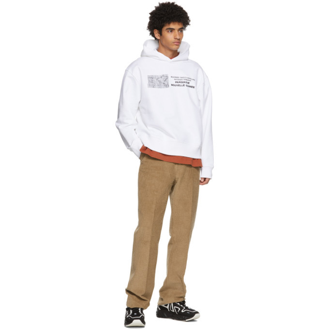 Acne Studios White Dizonord Edition Musiques Traditionelles Hoodie