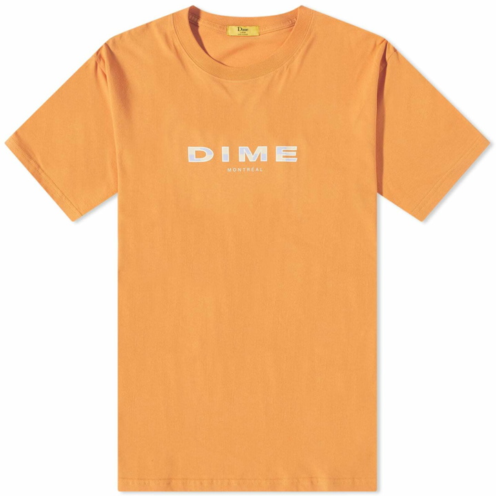 Photo: Dime Men's Block Font T-Shirt in Jupiter