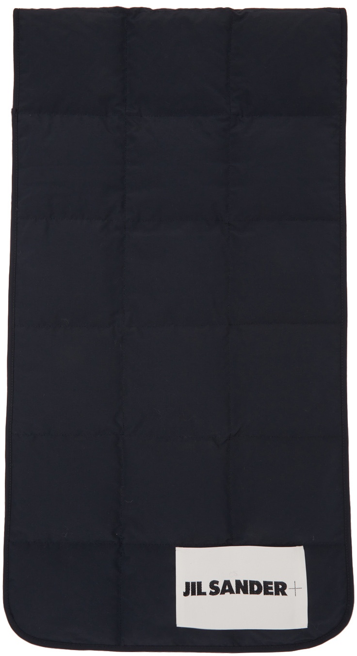 Photo: Jil Sander Navy Down Quilted Scarf