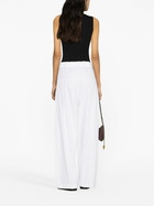 Matteau White Fisherman Drawstring Wide-Leg Trousers
