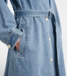 Agolde Denim wrap coat
