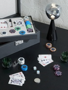 Dunhill - Century Despatch Leather and Silver-Tone Poker Set