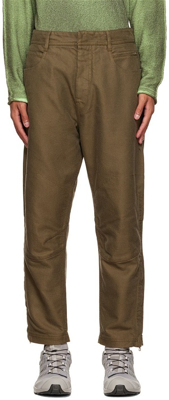 Photo: Stone Island Shadow Project Green Zip Jeans