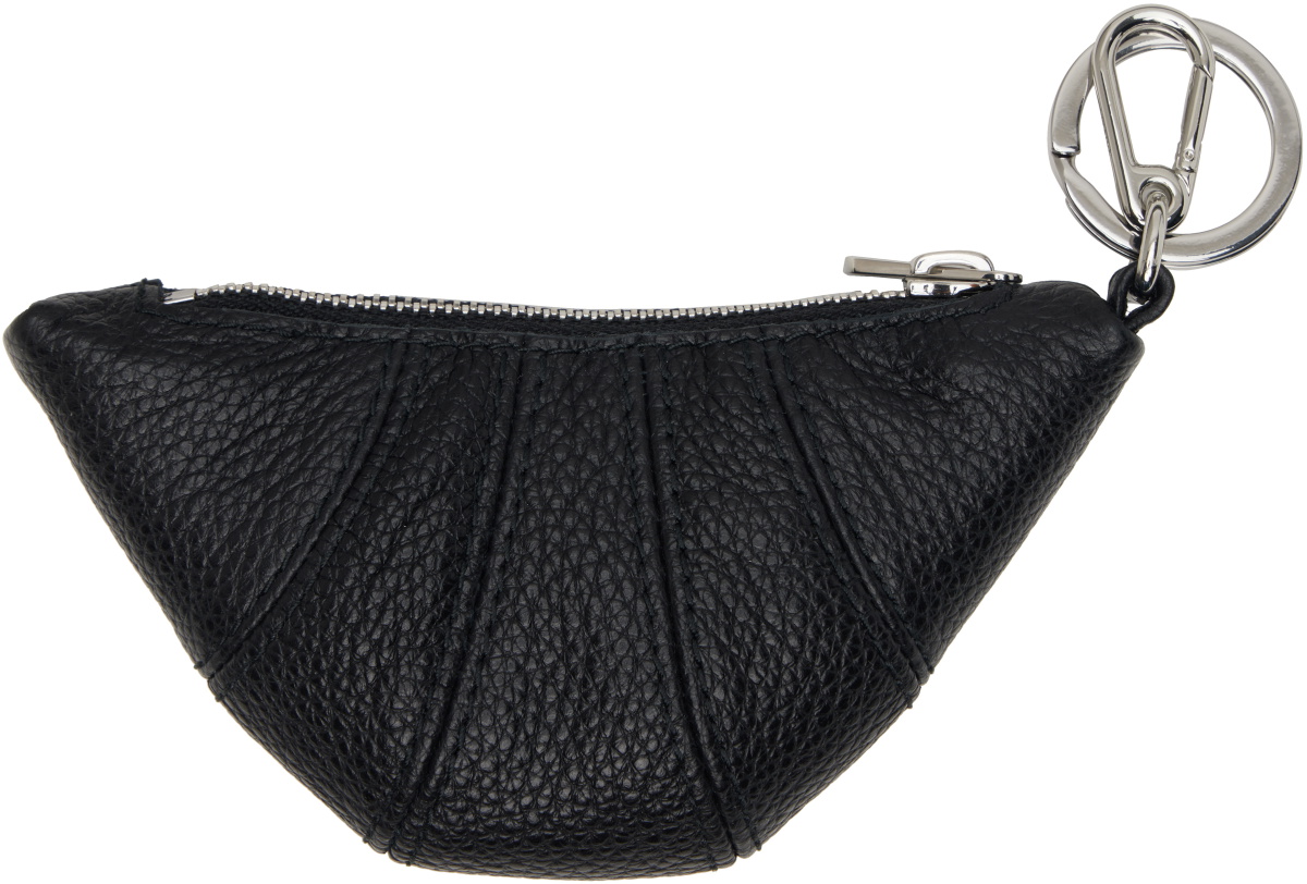 LEMAIRE Black Mini Croissant Keychain