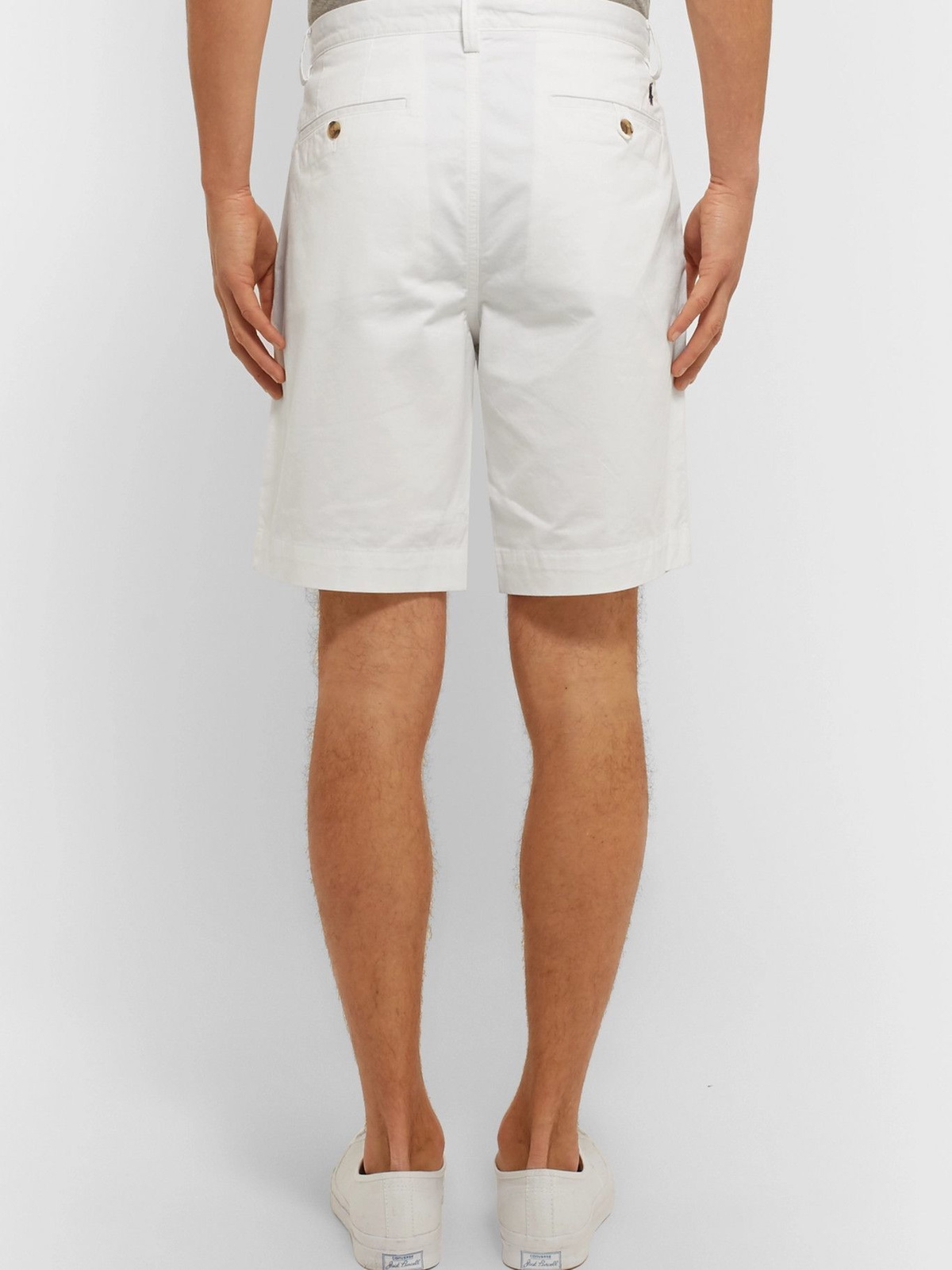 POLO RALPH LAUREN - Stretch-Cotton Twill Shorts - White Polo Ralph