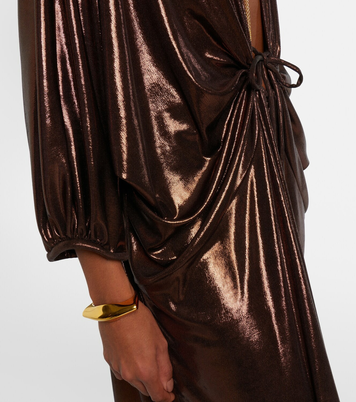 Adriana Degreas Cutout draped kaftan